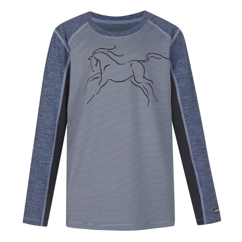 Kerrits Kids First Pass Base Layer Top, Blue Oxford size XL (16)